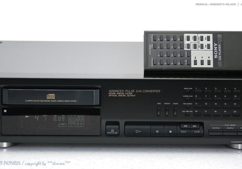 索尼 SONY CDP-715 Hochwertiger CD-Player mit FB in Top-Zustand + 1J.Garantie!!