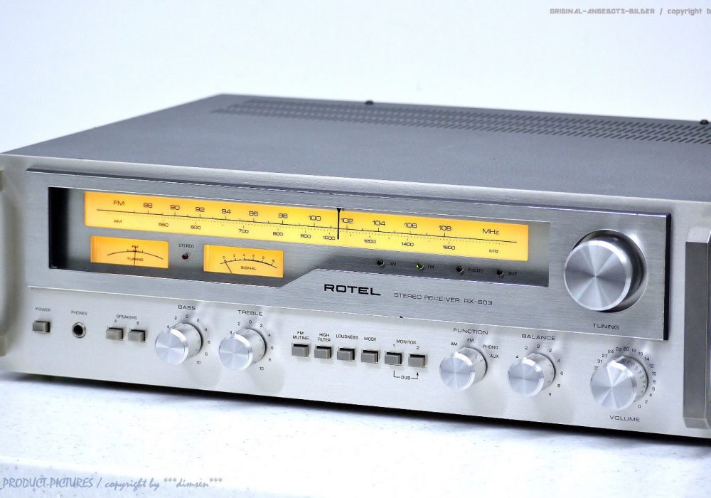 ROTEL RX-603 古董 立体声 收音机! Top-Zustand!! Gewartet+ 1J.Garantie!!