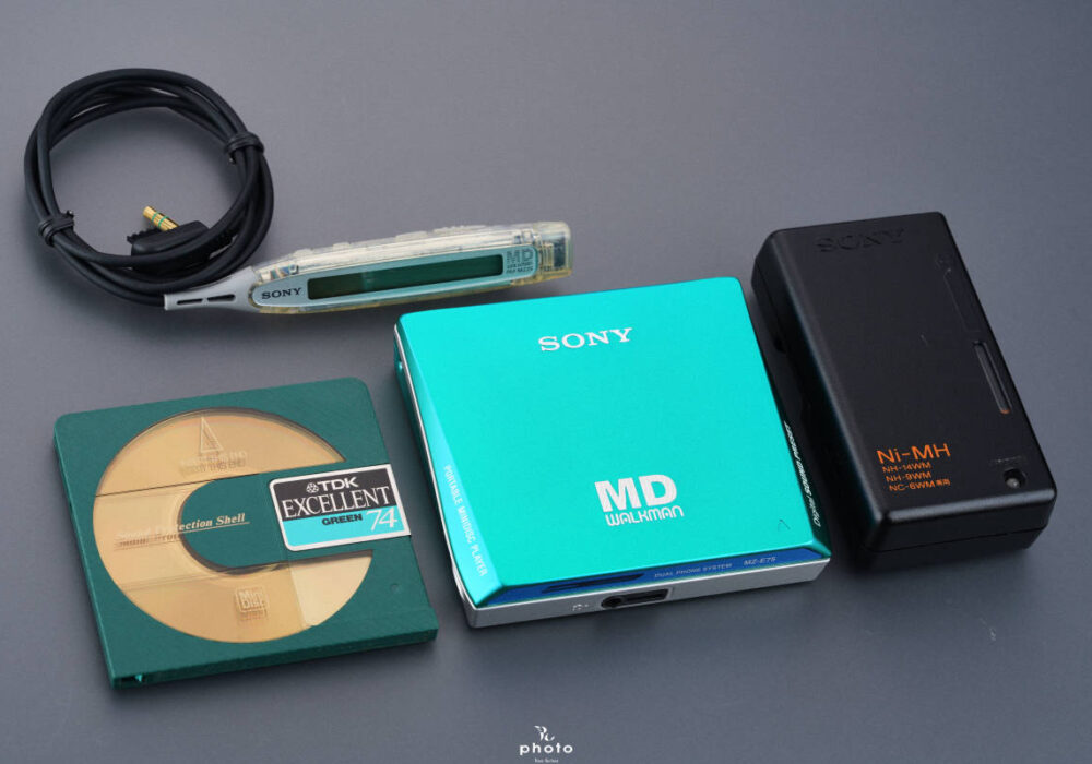 極・動作 索尼 SONY 索尼 MD WALKMAN 高音質モデル 便携式MD播放器 MZ-E75 BLUE 整備品